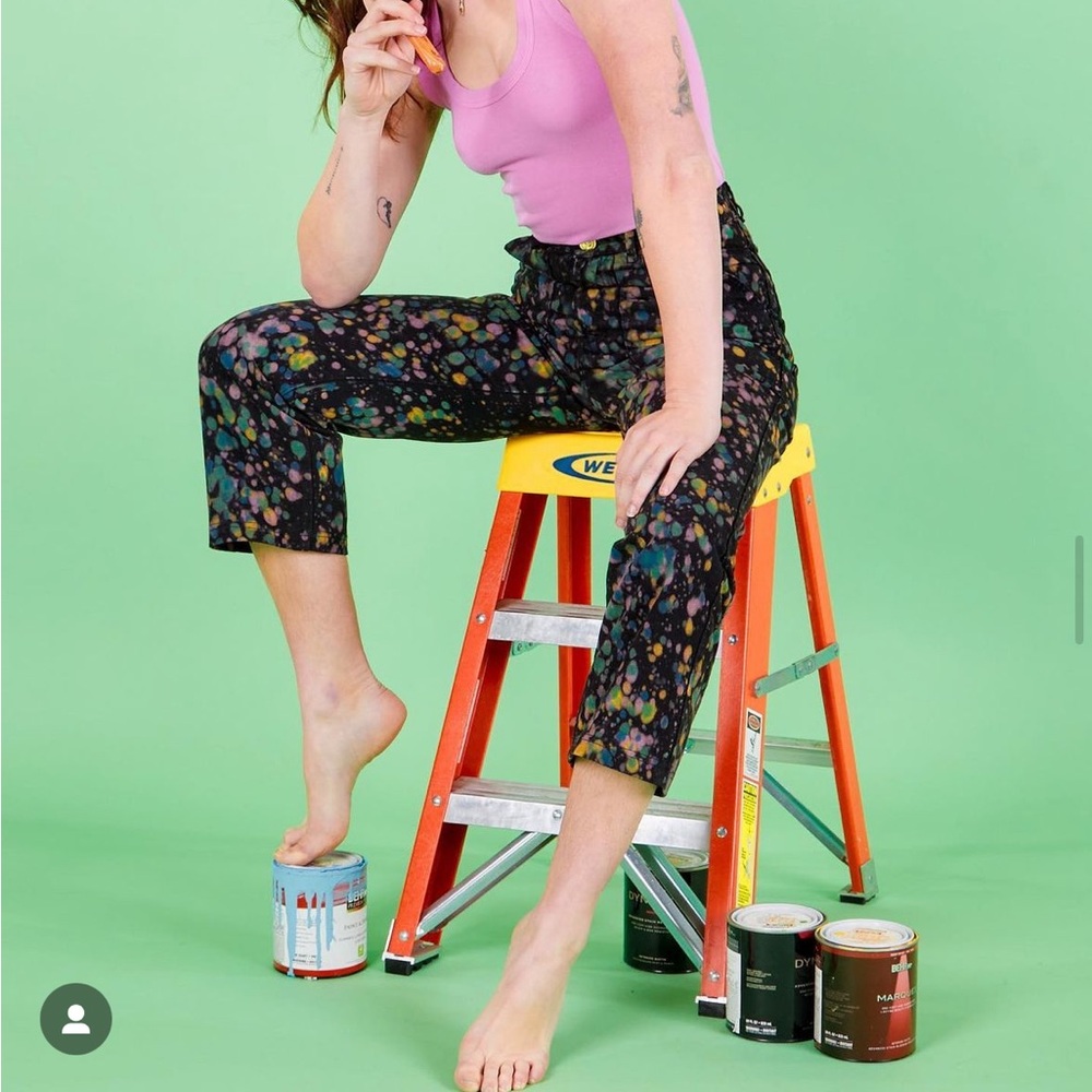 Big Bud Press Marble Paint Splatter Work Pants - Small